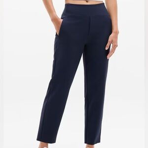 Athleta Women 10P Navy Blue Stretch Pull On Endless High Rise Ankle Pant NWT